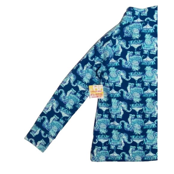 Lilly Pulitzer Women's Small 1/2 Zip Skipper Popover Deep Indigo Joy Ride NWT - Picture 6 of 13